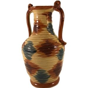 Vintage Handmade Hand Painted Vase Japan